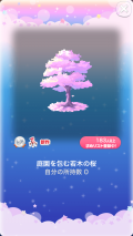ポケコロガチャ桜姫の秘密の庭（インテリア003庭園を包む若木の桜）